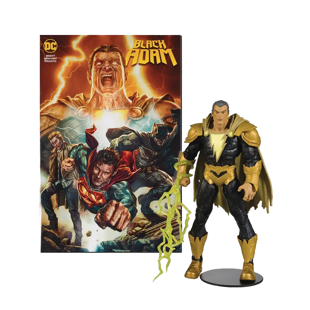DC Comics Black Adam 7 Inch Page Puncher Action Figure (with Comic)