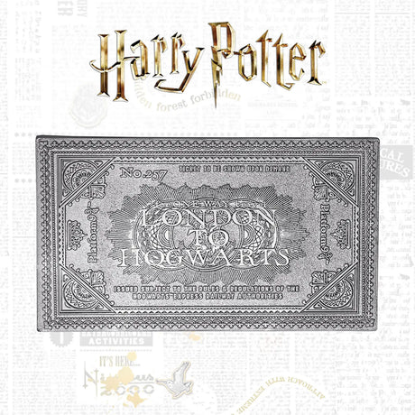 Harry Potter: Hogwarts Express Train Ticket Metal Ingot Replica