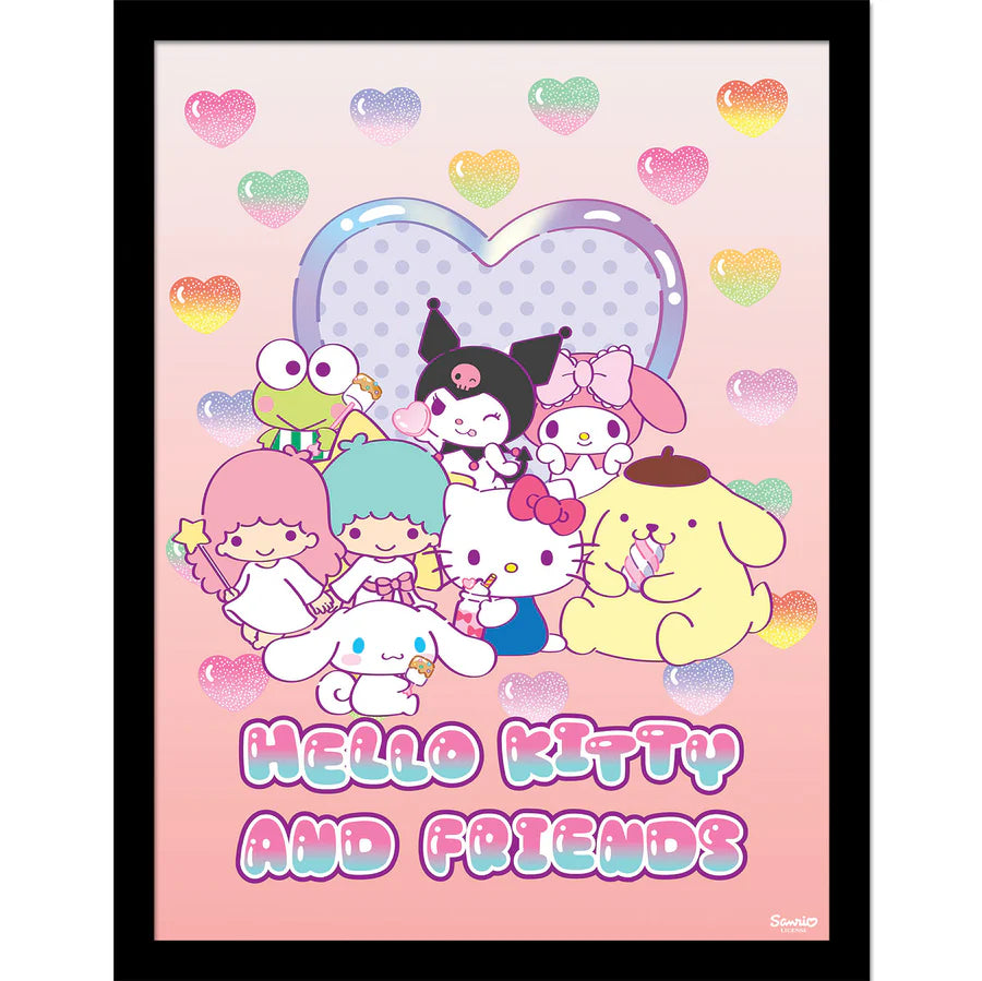 Hello Kitty and Friends Sweets Framed Collector Print