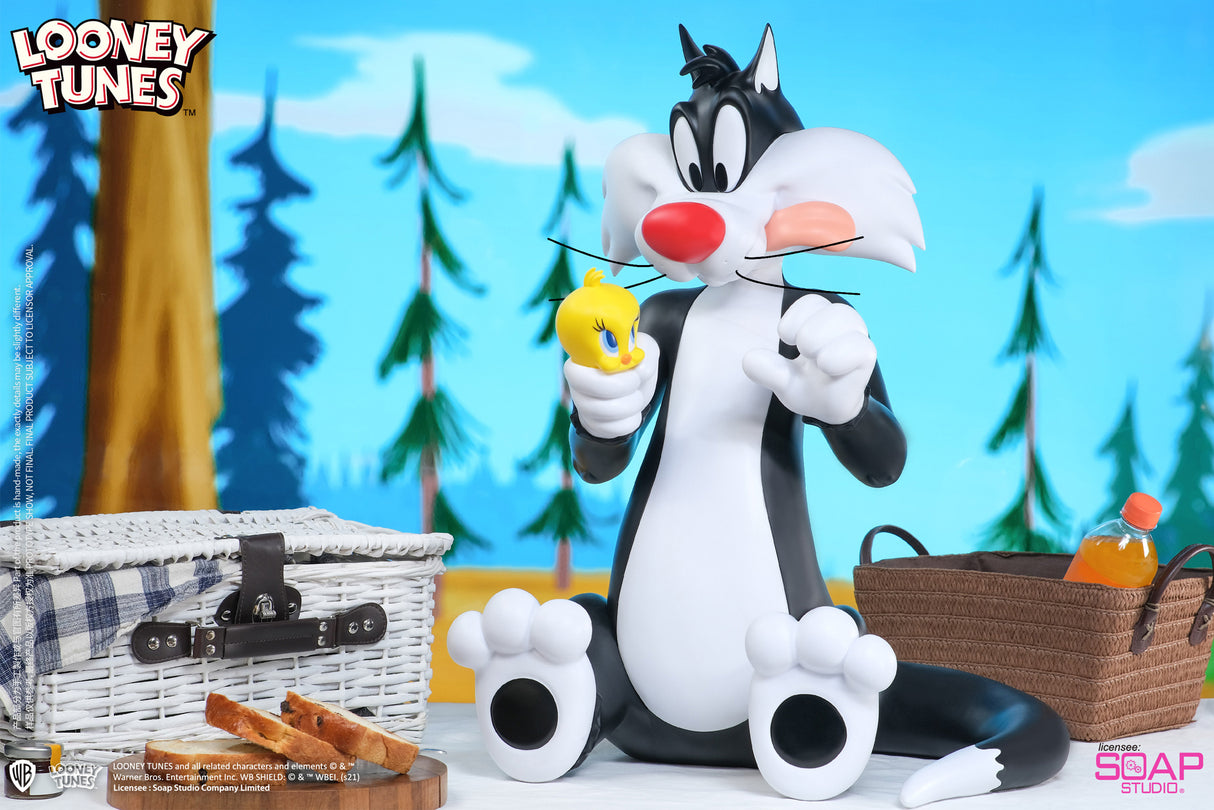 Looney Tunes Sylvester and Tweety Sweet Pairing 26" Jumbo Statue