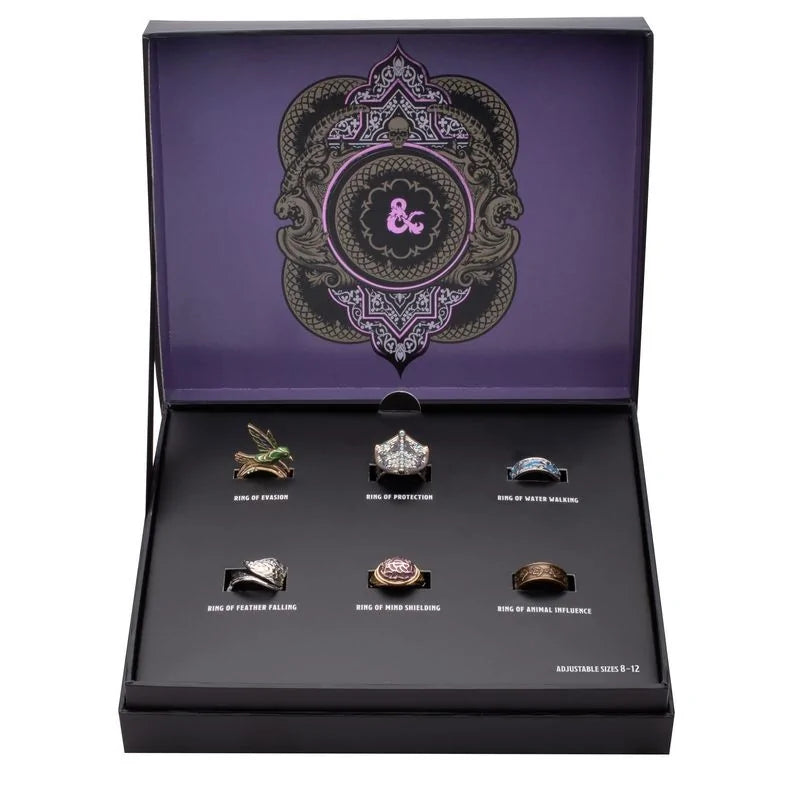 Dungeons & Dragons Spells Adjustable Replica Adjustable Ring Set of 6 (Gamestop Exclusive)