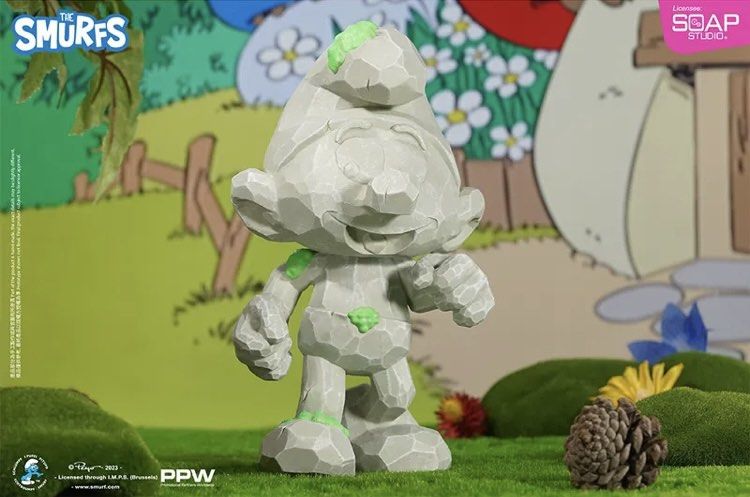 The Smurfs Engraving Jokey Figure (White Stone Version)