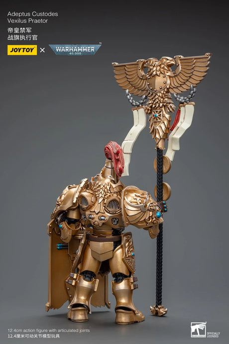 Warhammer 40K Adeptus Custodes Vexilus Praetor 1/18 Scale Figure