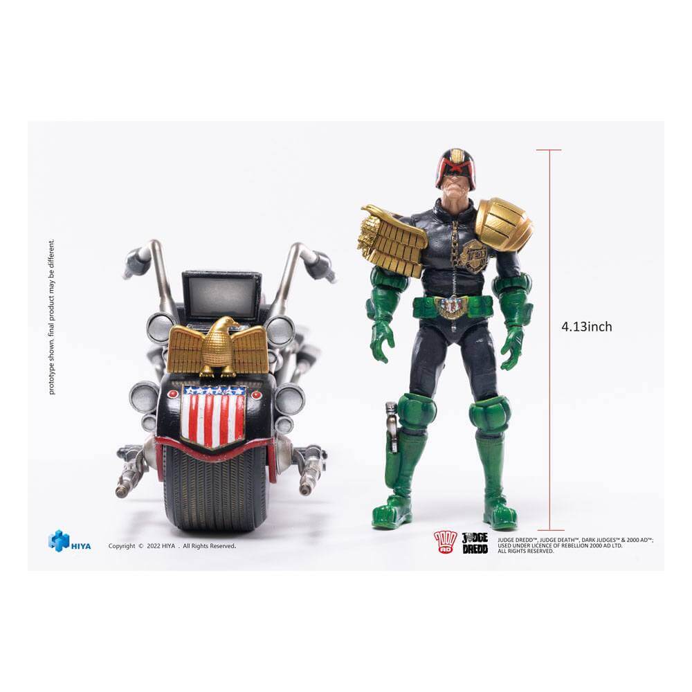 Judge Dredd:  Dredd & Lawmaster MK II Exquisite Mini 1/18 Scale Action Figure & Vehicle