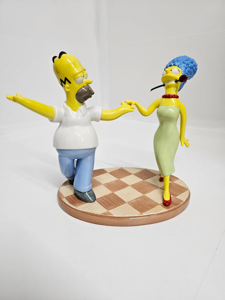 The Simpsons Two To Tango Homer And Marge Coalport Figurine