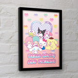 Hello Kitty and Friends Sweets Framed Collector Print