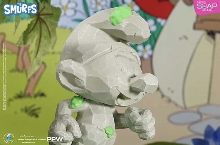 The Smurfs Engraving Jokey Figure (White Stone Version)
