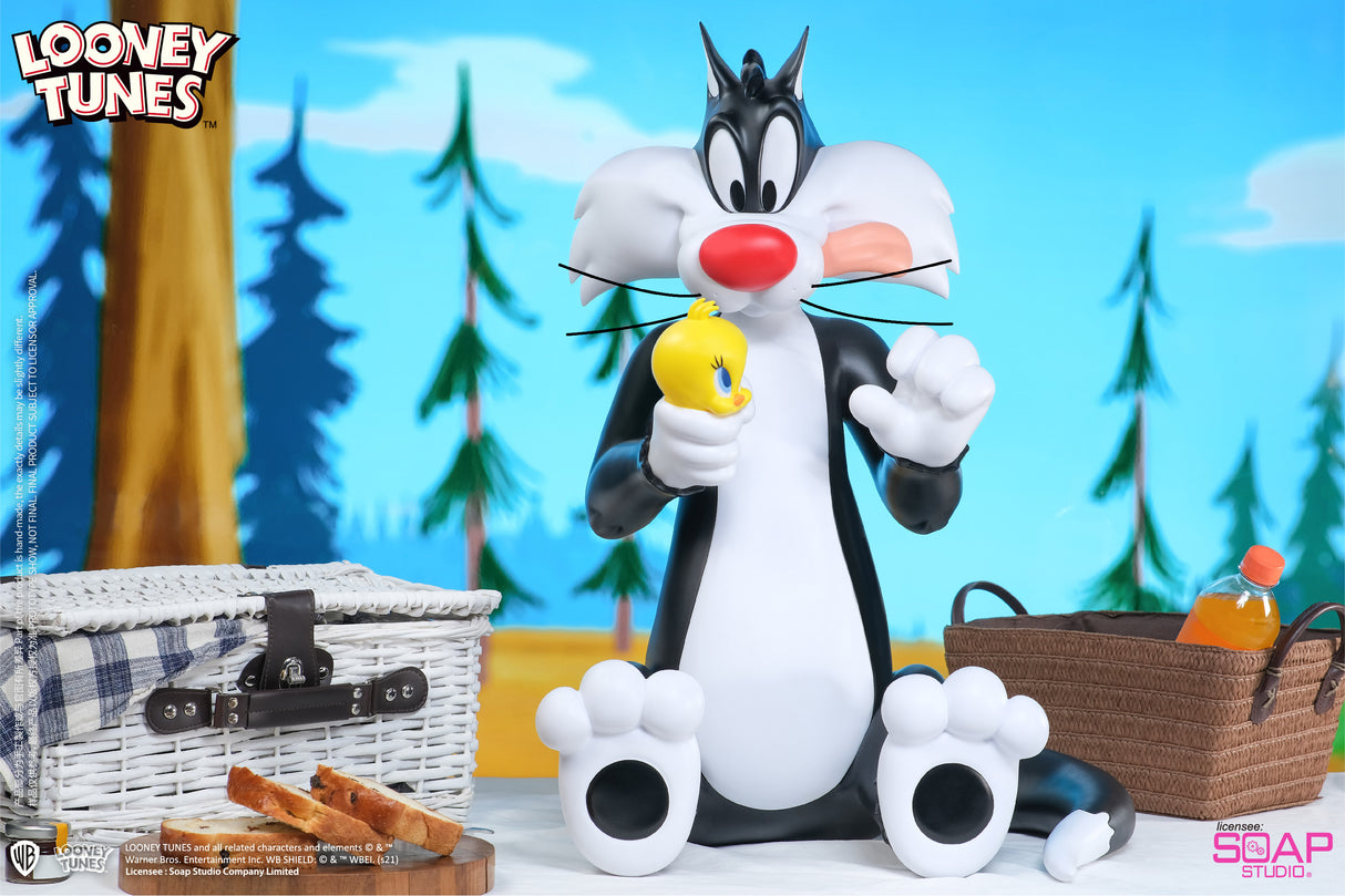 Looney Tunes Sylvester and Tweety Sweet Pairing 26" Jumbo Statue