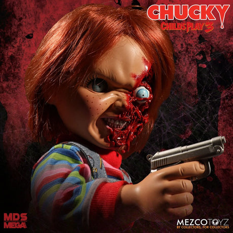Child's Play 3 Chucky "Pizza Face" 15" MDS Mega Scale Figure With Sound