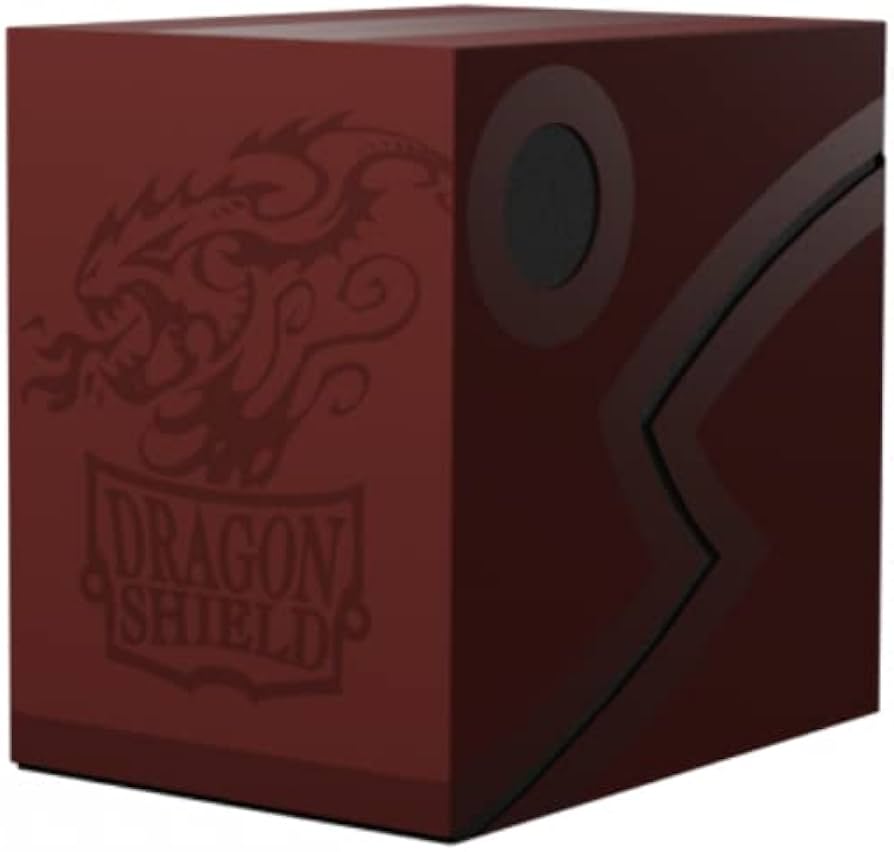Dragon Shield - Double Shell Trading Card Deck Box (Blood Red/Black)