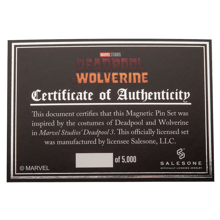 Marvel Deadpool & Wolverine Limited Edition Set of 2 Deluxe Buckle Pins