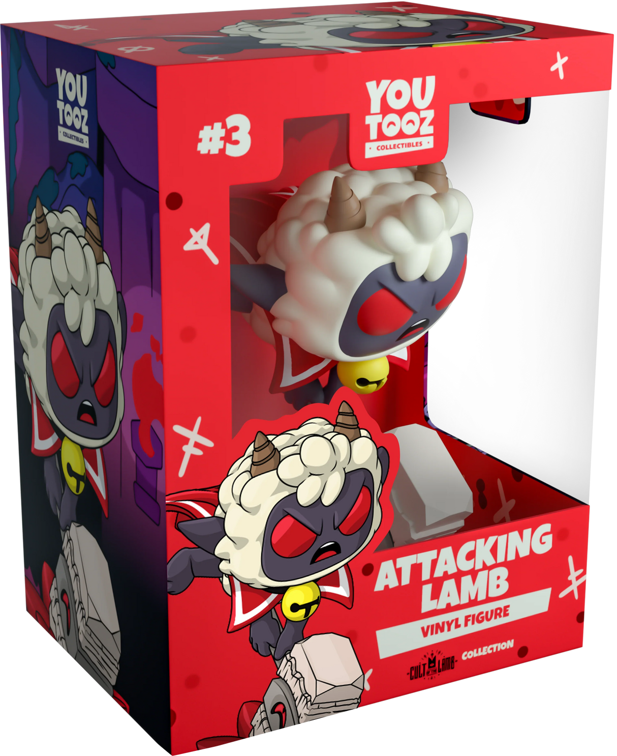 Cult of the Lamb - Attacking Lamb Youtooz Vinyl Figure