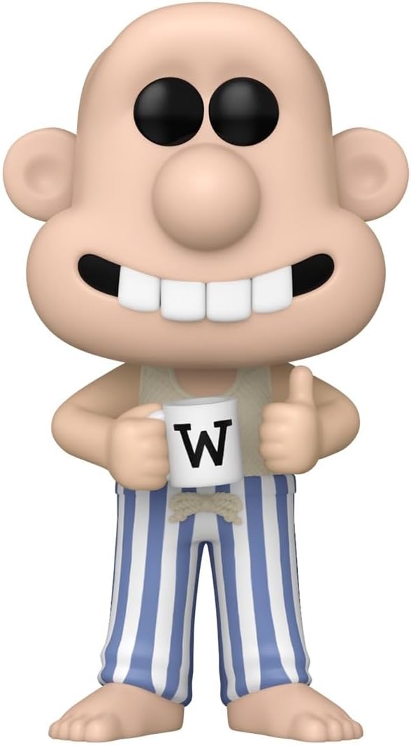 Pop Movies Wallace & Gromit Wallace In Pajamas Vinyl Figure