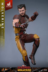 Marvel Deadpool & Wolverine Wolverine \hot Toy 1/6 Scale Classic Brown & Tan