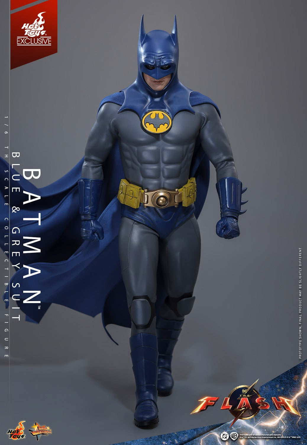 DC The Flash Batman Hot Toy 1/6 Scale Blue & Grey Suit