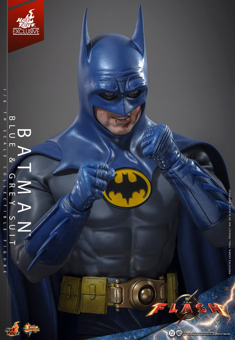 DC The Flash Batman Hot Toy 1/6 Scale Blue & Grey Suit