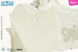 The Smurfs Carving Smurfette Statue (White Stone Version)