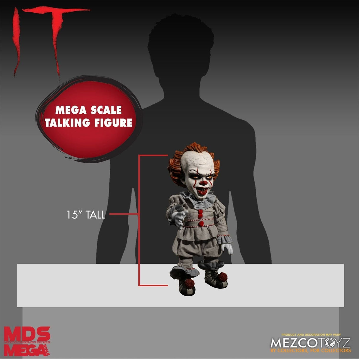 IT Pennywise the Clown 15" MDS Mega Scale Talking Figure