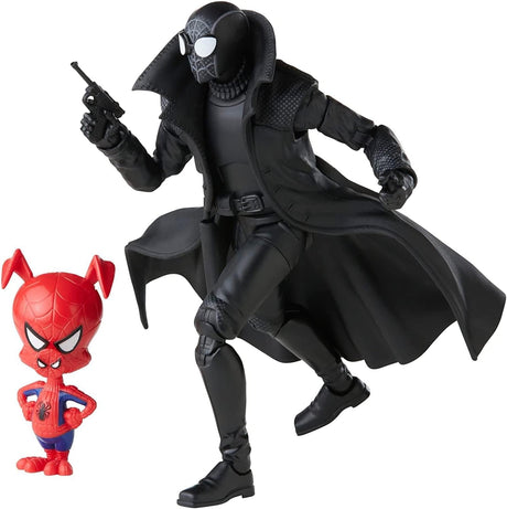 Marvel Legends Spider-Man Into the Spider-Verse Spider-Man Noir and Spider-Ham 15cm Action Figures