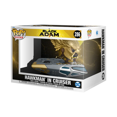 DC Comics Black Adam Hawkman in Cruiser Deluxe 15cm Funko Vinyl Figure