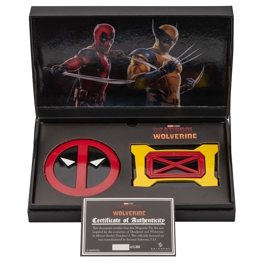 Marvel Deadpool & Wolverine Limited Edition Set of 2 Deluxe Buckle Pins