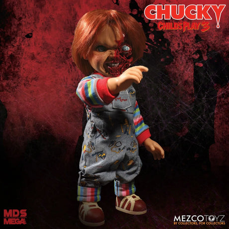 Child's Play 3 Chucky (Pizza Face) 15" MDS Mega Scale Figure With Sound