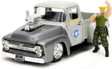 Jada Diecast Street Fighter - Guile and 1956 Ford F-100 Vehicle 1:24 Scale Collection