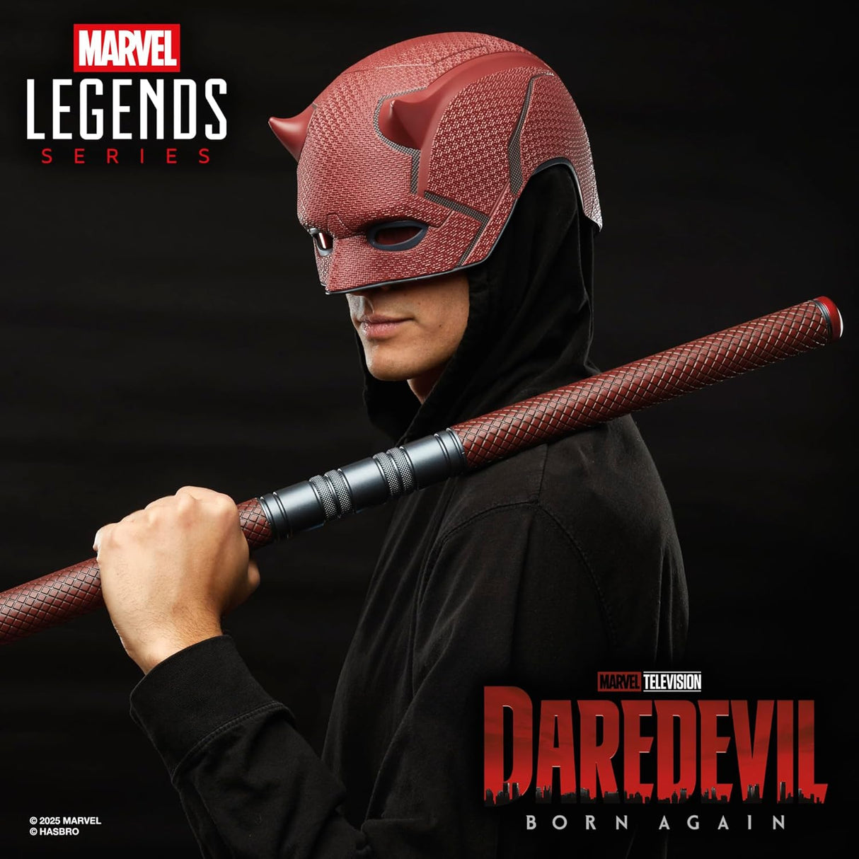 Marvel Legends Daredevil Born Again Mask and Club Prop Replica