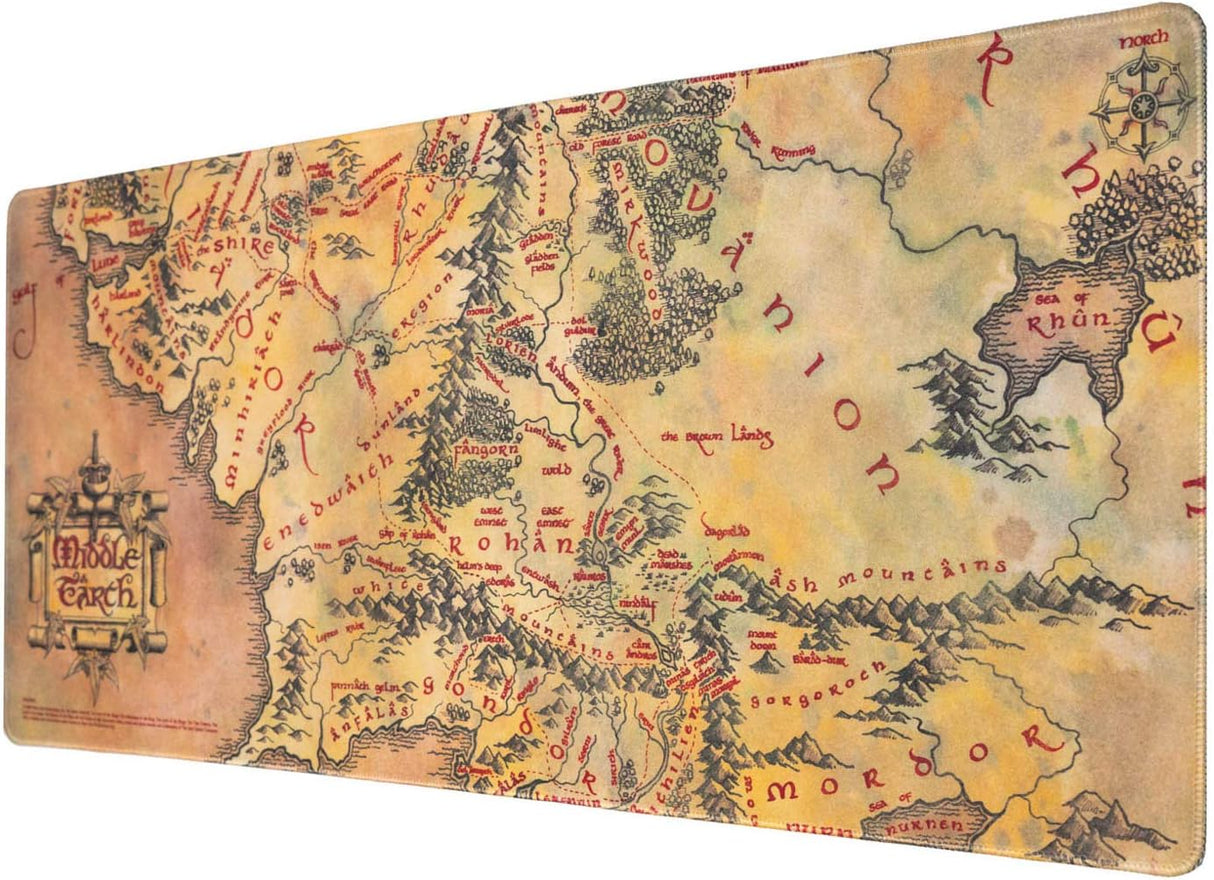 The Lord of the Rings Middle Earth Map XL Desk/Mouse Mat