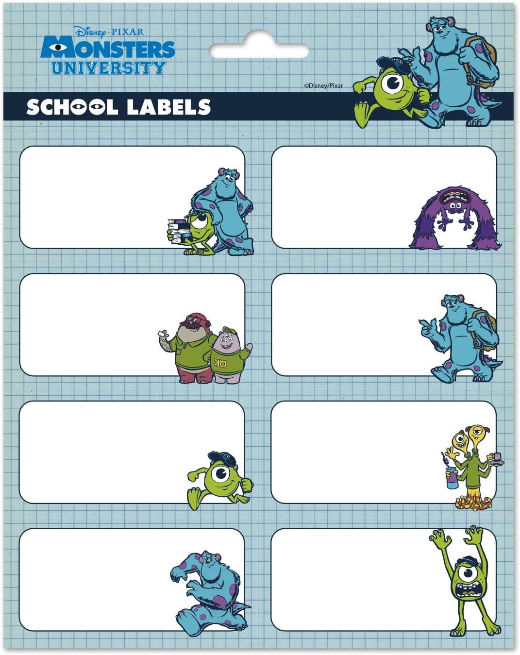 Pixar Monsters, Inc. Stickers - Self Adhesive