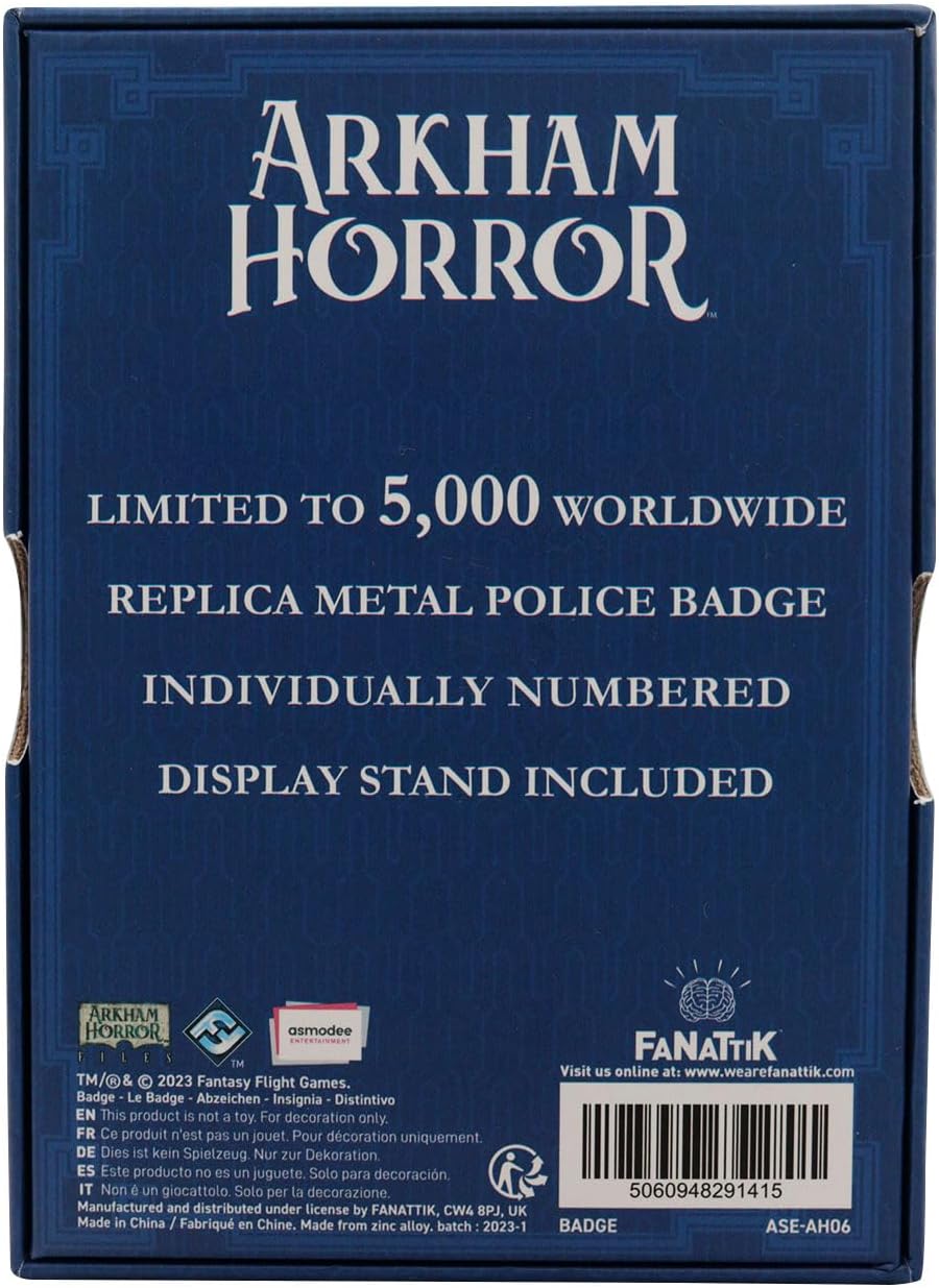 Limited Edition Arkham Horror Replica Police Badge