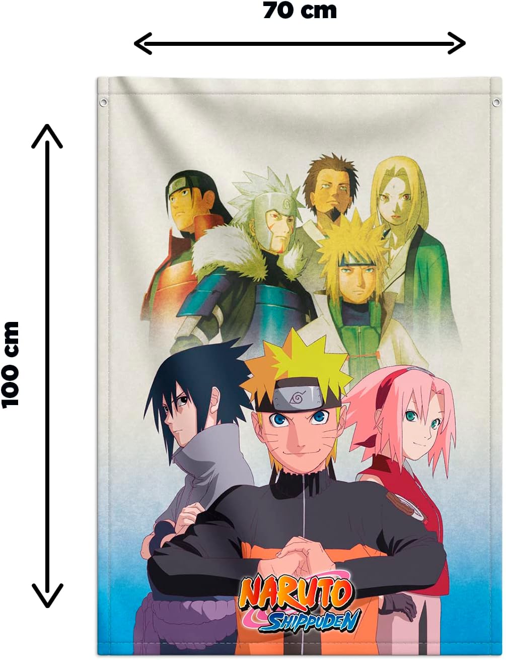 Naruto Shippuden Decorative Wall Scroll Flag