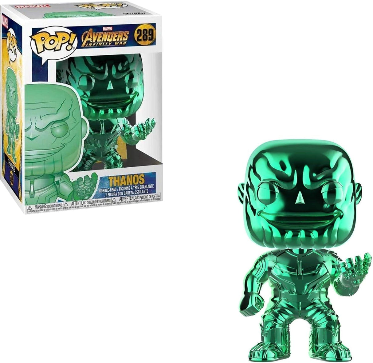 Marvel Avengers Infinity War Thanos (Green Chrome) Funko Pop! Vinyl Figure #289
