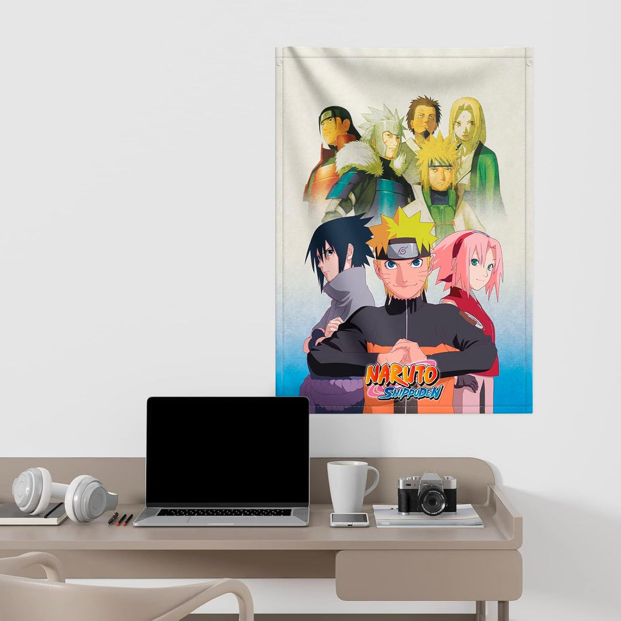 Naruto Shippuden Decorative Wall Scroll Flag