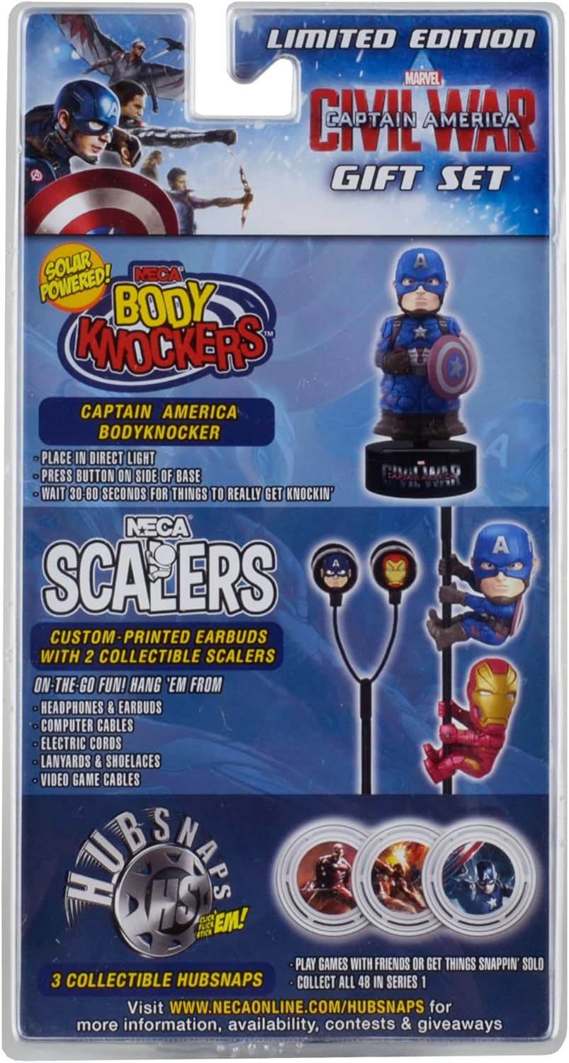 Marvel Captain America Civil War Limited Edition Gift Set Scalers, Hubsnaps, Body Knocker And Earbuds