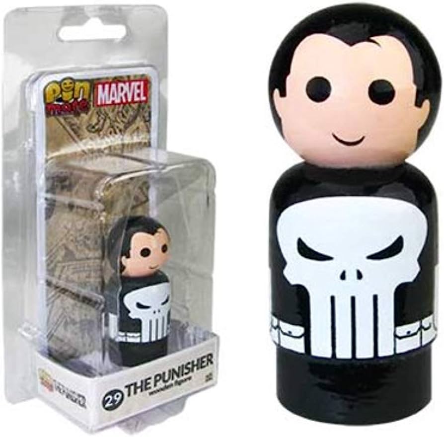 Marvel's Punisher 2 Inch Wooden Pin Mate Figure