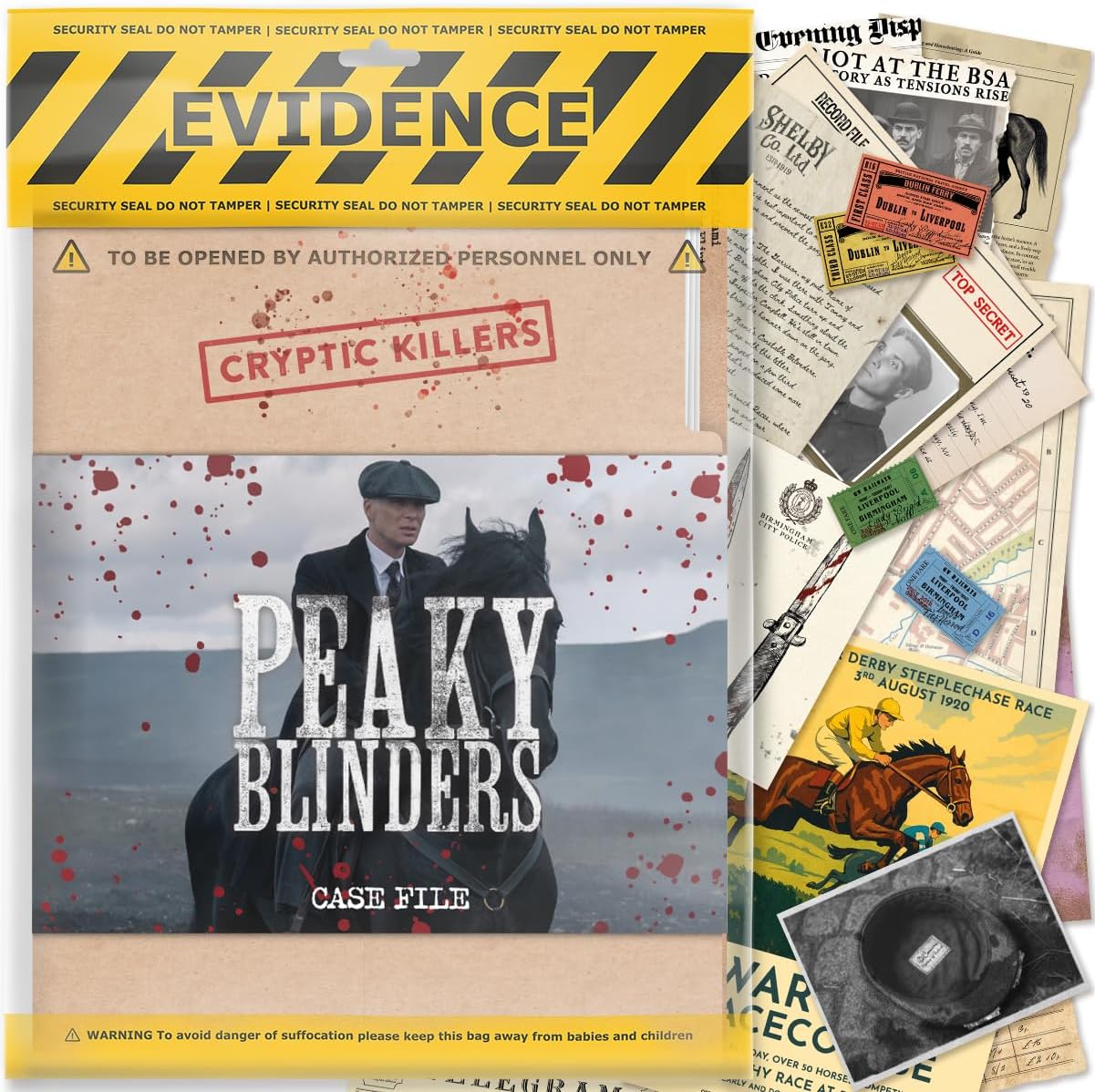 Peaky Blinders Case File Evidence Bag Cryptic Killers