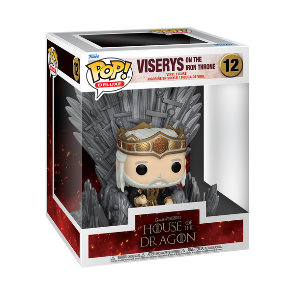 House of the Dragon S2 Viserys On Throne Deluxe Funko Pop Vinyl Figure