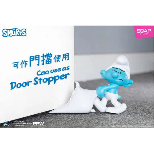 The Smurfs Lazy Smurf Door Stopper Figure