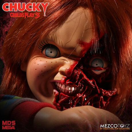 Child's Play 3 Chucky (Pizza Face) 15" MDS Mega Scale Figure With Sound