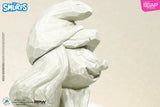 The Smurfs Carving Smurfette Statue (White Stone Version)