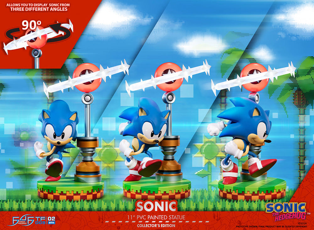 Sonic the Hedgehog Classic Sonic 11" First4Figures Collector's Edition PVC Statue