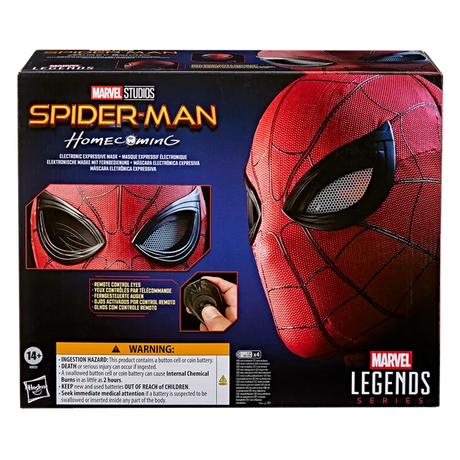 Marvel Legends Spider-Man Homecoming 1:1 Scale Wearable Electronic Expressive Mask