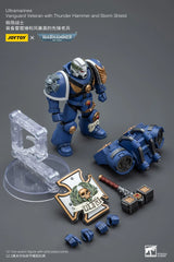 Warhammer 40K Ultramarines Vanguard Veteran with Thunder Hammer and Storm Shield 1/18 Scale Figure