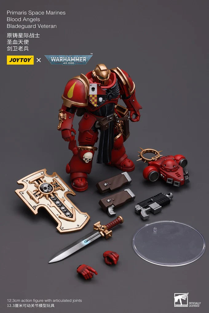 Warhammer 40K Primaris Space Marines Blood Angels Bladeguard Veteran 1/18 Scale Figure