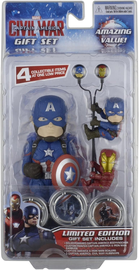 Marvel Captain America Civil War Limited Edition Gift Set Scalers, Hubsnaps, Body Knocker And Earbuds
