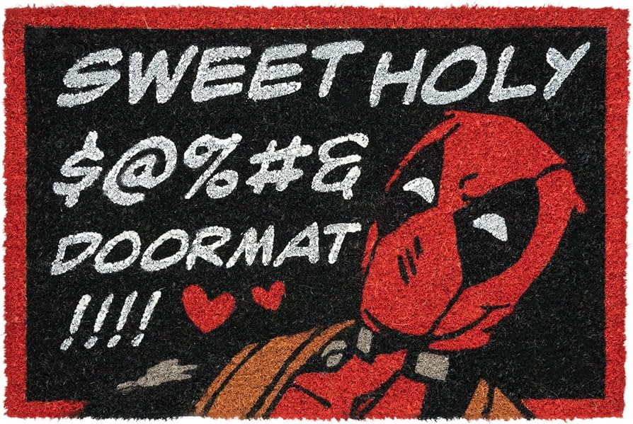 Marvel Deadpool "Sweet Holy Doormat" Door Mat