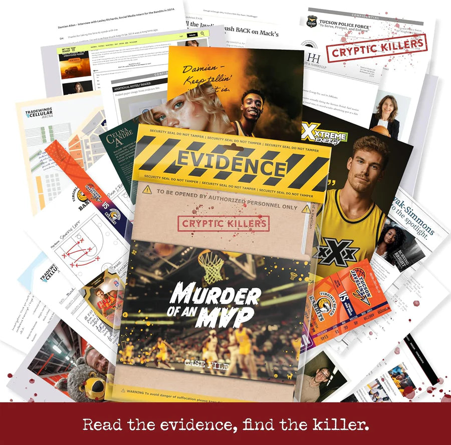 Murder Of An MVP Case File Evidence Bag Cryptic Killers