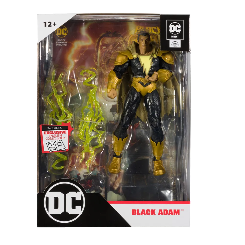 DC Comics Black Adam 7 Inch Page Puncher Action Figure (with Comic)