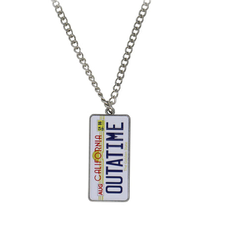 Back to the Future Number Plate Limited Edition Unisex Necklace